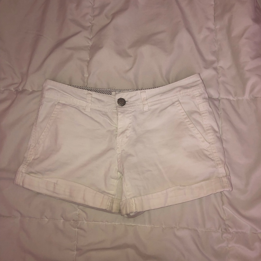 White Twill Shorts